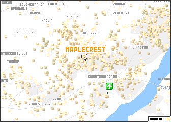 map of Maplecrest