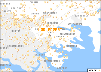 map of Maple Crest