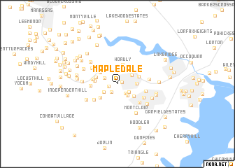 map of Mapledale