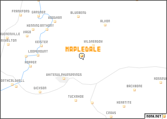 map of Mapledale