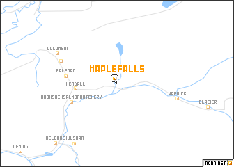 map of Maple Falls