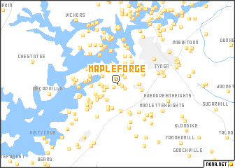 map of Maple Forge