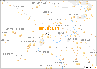 map of Maple Glen