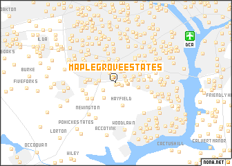 map of Maple Grove Estates