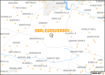 map of Maple Grove Park