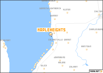 map of Maple Heights