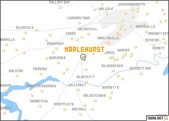 map of Maplehurst