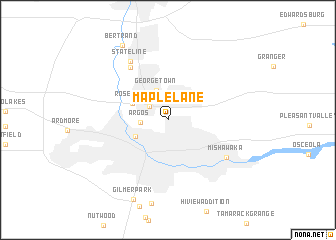 map of Maple Lane