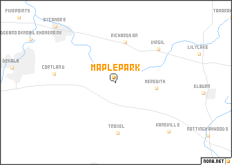 map of Maple Park