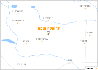 map of Maple Ridge