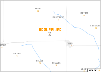 map of Maple River