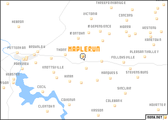 map of Maple Run