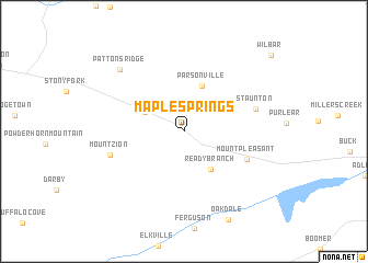 map of Maple Springs