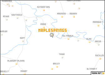 map of Maple Springs