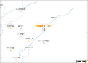 map of Mapleton