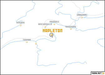 map of Mapleton