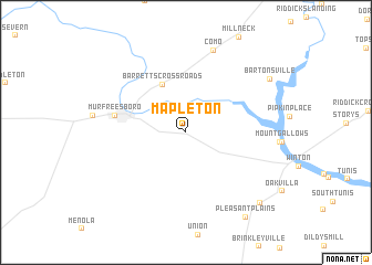 map of Mapleton