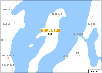 map of Mapleton