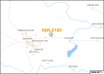 map of Mapleton