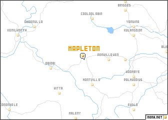 map of Mapleton