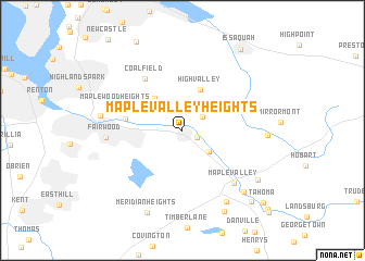 map of Maple Valley Heights