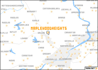 map of Maplewood Heights