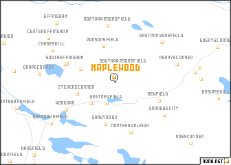 map of Maplewood