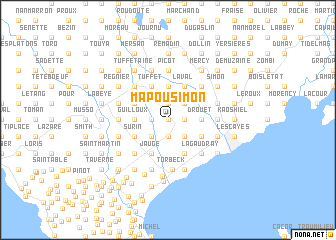 map of Mapou Simon