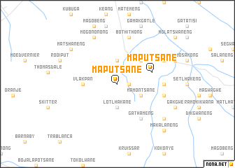 map of Maputsane