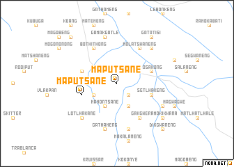 map of Maputsane