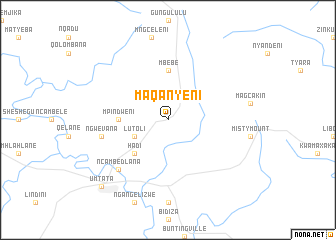 map of Maqanyeni