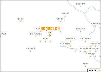 map of Maqbalah
