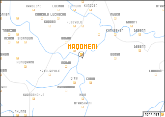 map of Maqomeni