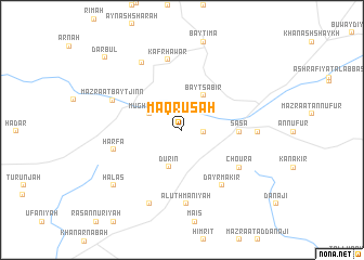 map of Maqrūşah