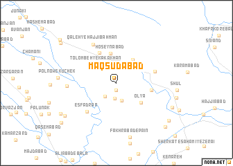 map of Maqşūdābād