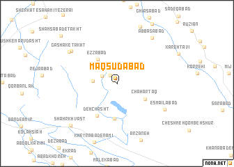 map of Maqşūdābād