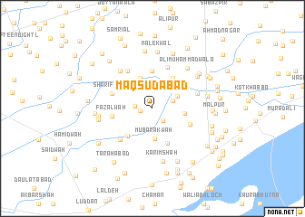map of Maqsūdābād