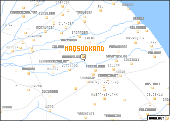 map of Maqsudkǝnd