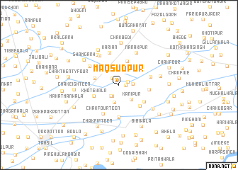 map of Maqsūdpur