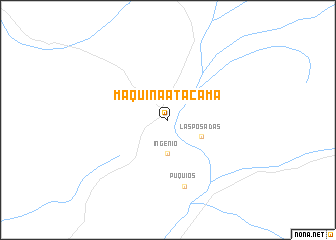 map of Máquina Atacama