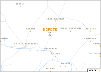 map of Maracá