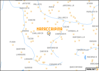 map of Maraccaipiña