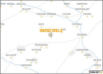 map of Mărăcinele
