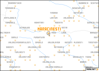 map of Mărăcineşti