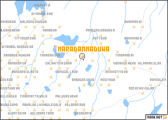 map of Maradanmaduwa