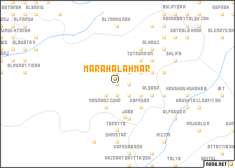 map of Marāḩ al Aḩmar