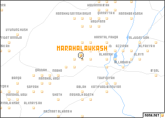 map of Marāḩ al ‘Awkash
