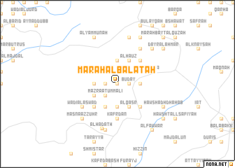 map of Marāḩ al Balāţah