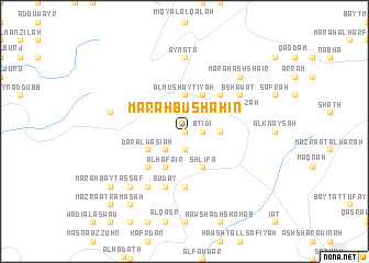 map of Marāḩ Bū Shāhīn