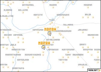 map of Marāḩ